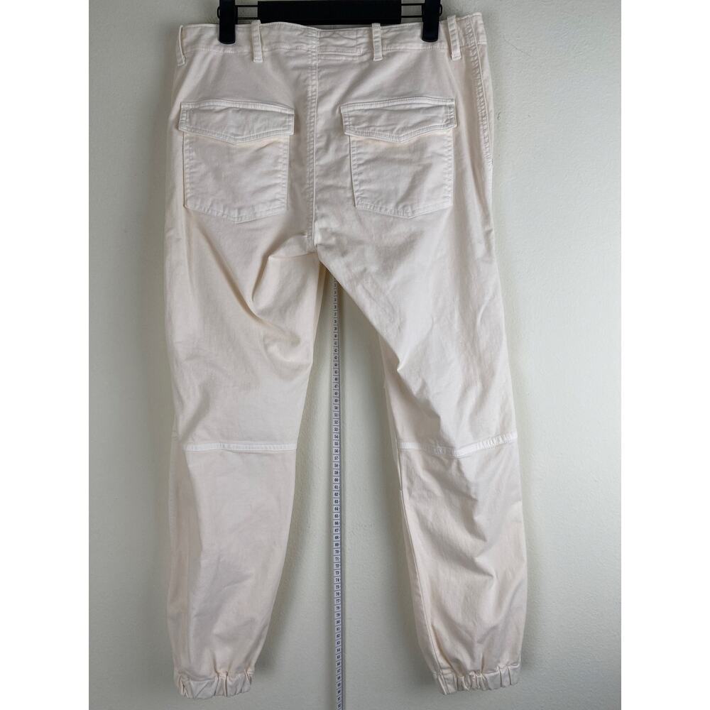 Nili Lotan Cropped Military Pants Eggshell Utility Cotton Stretch Size 6 - Picture 12 of 16